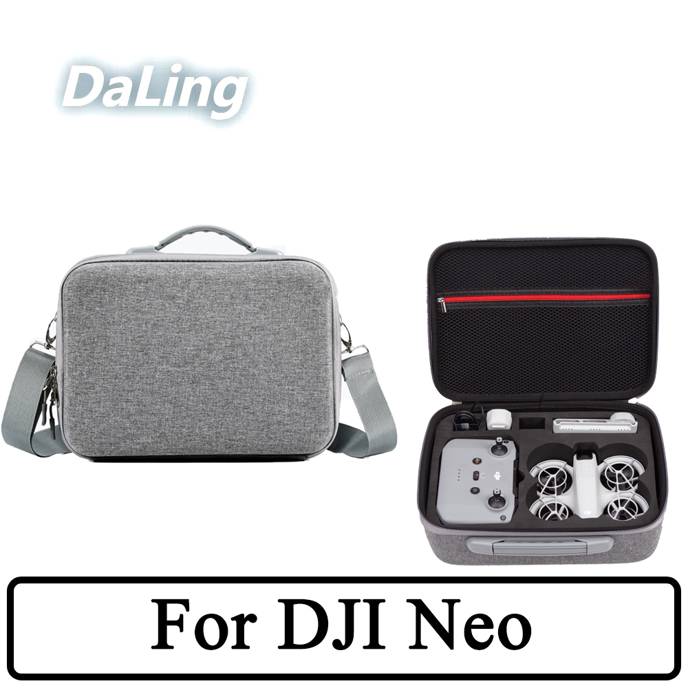 กระเป๋าเก็บกล้องเที่ยวบินสําหรับ DJI Neo Pocket Follow-up Drone Storage Hard Shell Case Drone Waterproof Safety Case Neo กล่องอุปกรณ์เสริม