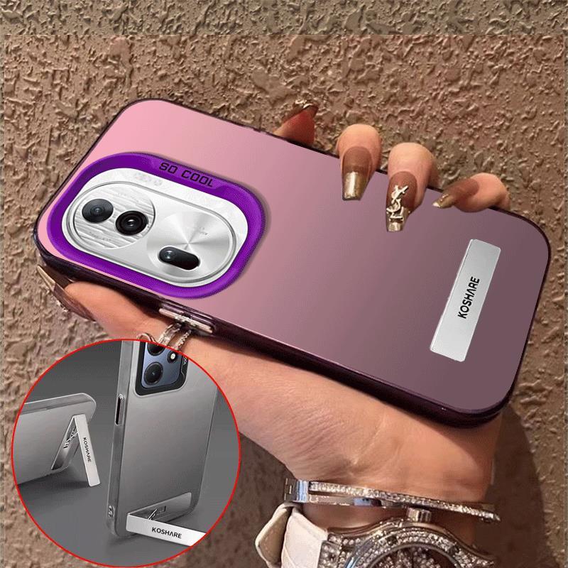 เคส Case สำหรับ OPPO Reno 11 Pro 5g Reno 11 5g โทรศัพท์ปลอกฮาร์ด Case TPU ป้องกันเรียบกันกระแทกปกการออกแบบใหม่ความงามกับผู้ถือหรูหรา CYCBZJ02