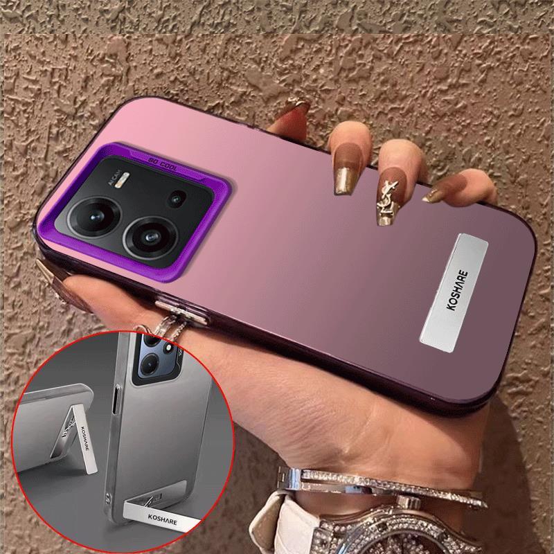 เคส Case สำหรับ VIVO V25 VIVO V25E VIVO V25 Pro 5g โทรศัพท์ปลอกฮาร์ด Case TPU ป้องกันเรียบกันกระแทกปกการออกแบบใหม่ความงามกับผู้ถือหรูหรา CYCBZJ02