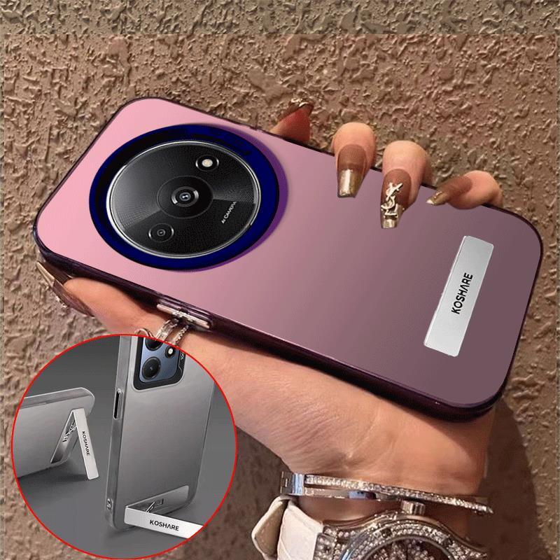เคส Case สำหรับ Xiaomi redmi A3 2024 4G โทรศัพท์ปลอกฮาร์ด Case TPU ป้องกันเรียบกันกระแทกปกการออกแบบใหม่ความงามกับผู้ถือหรูหรา cycbzj02
