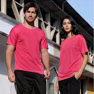 เสื้อยืดแห้งเร็ว, Unisex, ชุดกีฬา, ระบายอากาศได้, เสื้อวิ่ง, สบาย, พลัสไซส์, คอกลม