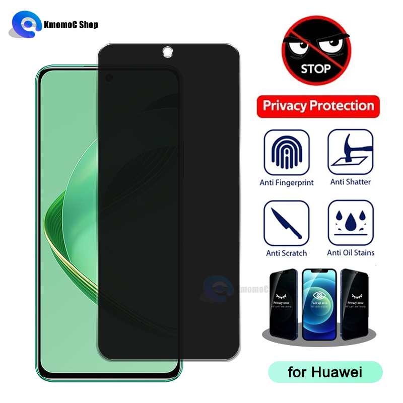 ฟิล์มป้องกันความเป็นส่วนตัว (ฟิล์มกันเสือก) สำหรับ Huawei Pura 70 Nova 14 14i 13i 13 Y72 Y91 Y71 Y61