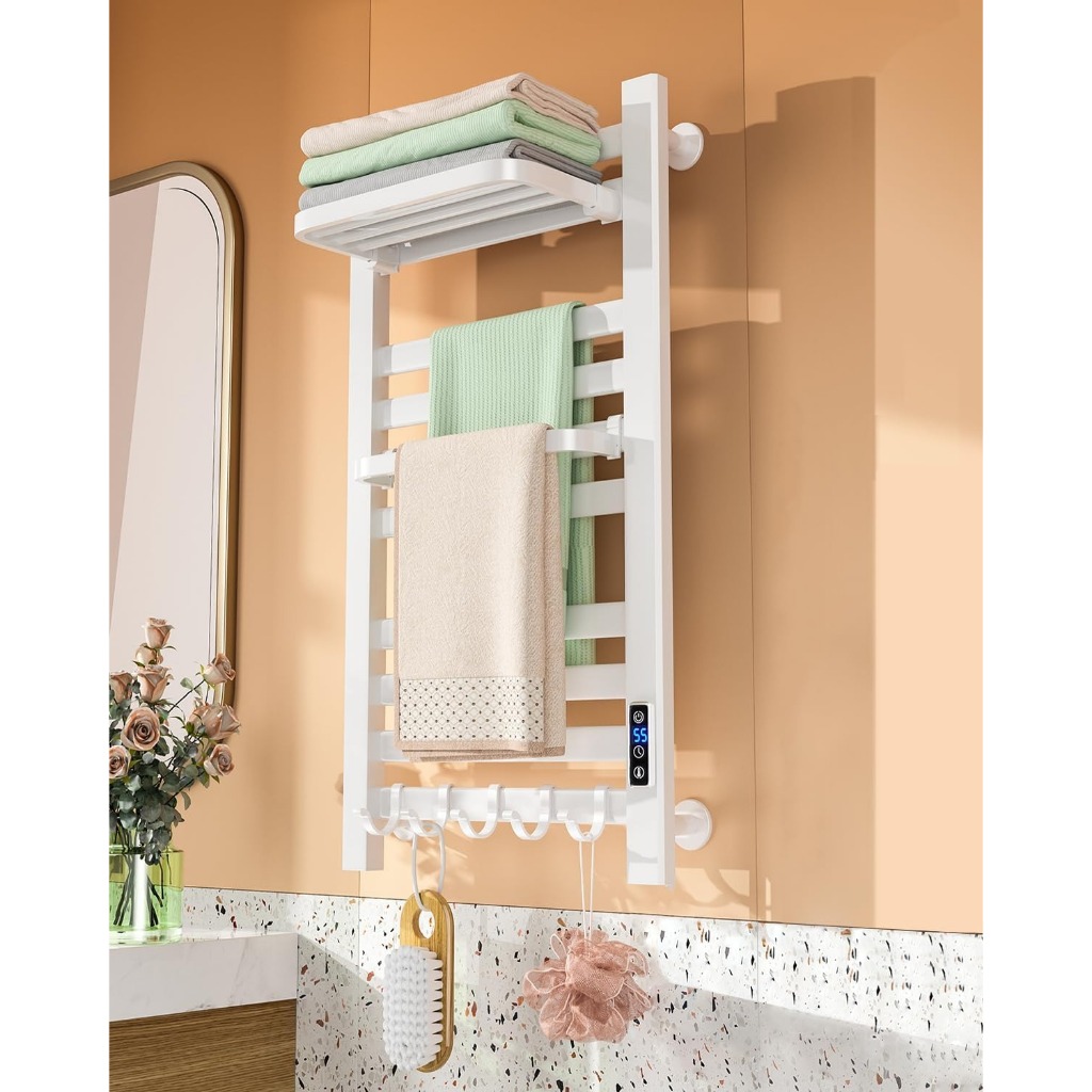 (Ready Stock) DDhome ชั้นวางผ้าขนหนูร้อนอัจฉริยะพร้อมจอแสดงผล LED