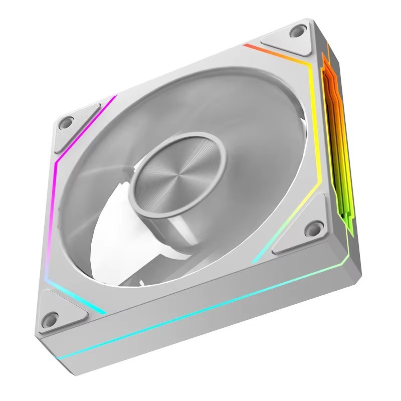 Oem PRISM 5 PRO พัดลมแชสซีคอมพิวเตอร์ 12 ซม. ARGB 4 Pin PWM พัดลมระบายความร้อนเงียบ 12V ปริมาณอากาศขนาดใหญ่ 45.2CFM/800-1600RPM