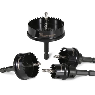 14-51 มม.ผนังบาง M42 Bi-Metal Hole Saw ชุด 6.35 มม.Hex Shank สําหรับไม้โลหะสแตนเลสพลาสติก PVC Hole เปิดเครื่องมือ