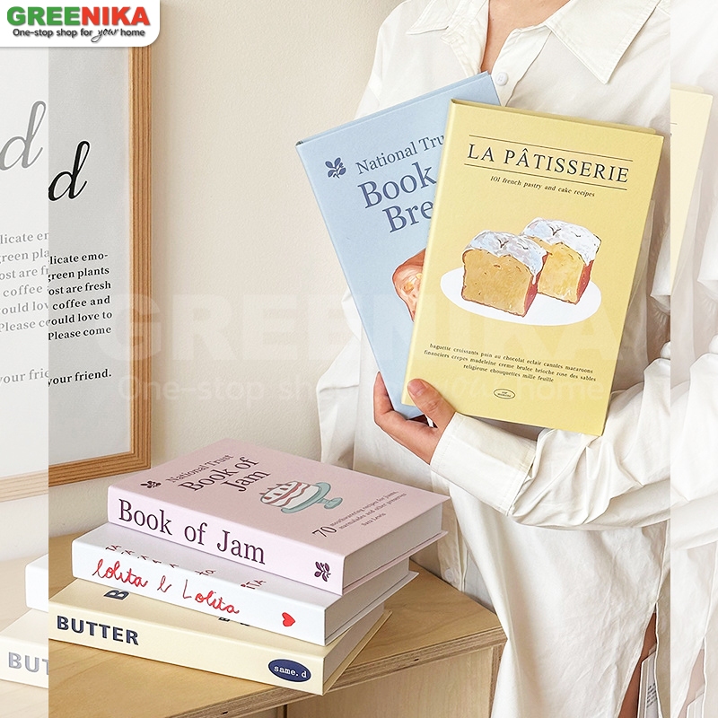 Greenika หนังสือปลอม พร๊อพถ่ายรูป ตกแต่งบ้าน ตกแต่งคาเฟ่ ปรับปรุงระดับของร้านค้า