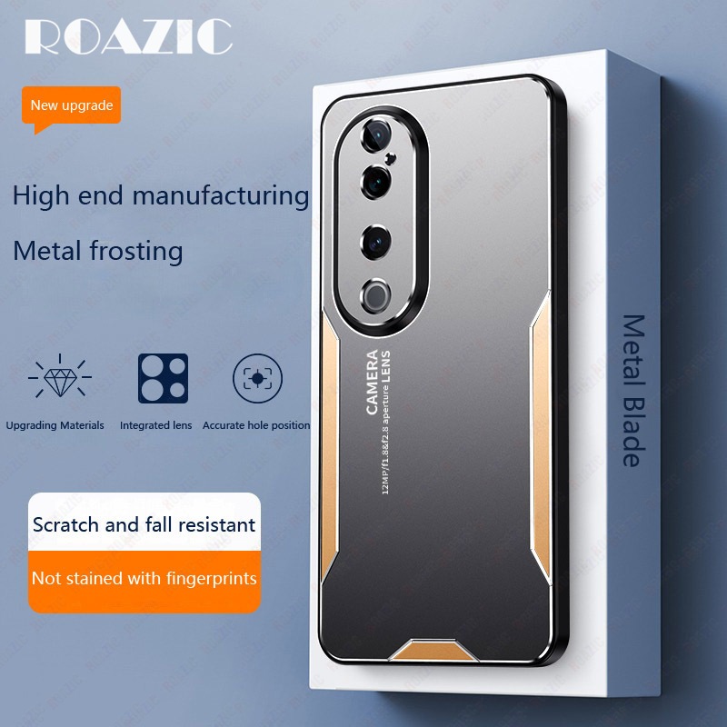 เคสโทรศัพท์สําหรับvivo V40 5G/VIVO V40 Pro 5GอลูมิเนียมปลอกโลหะMatteปกหลังซิลิโคนขอบป้องกันกล้องฝาครอบโทรศัพท์SPB03
