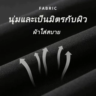 กางเกงขาสั้น มีกระเป๋า เอวยางยืด มีเชือก ทำจากผ้าไหมเย็น ระบายอากาศ กางเกงกีฬาขาสั้น