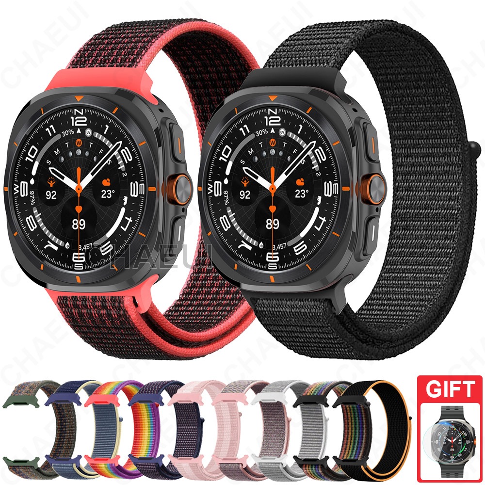 อุปกรณ์เสริมสายรัดไนลอนสําหรับ Galaxy Watch Ultra 2025 47mm