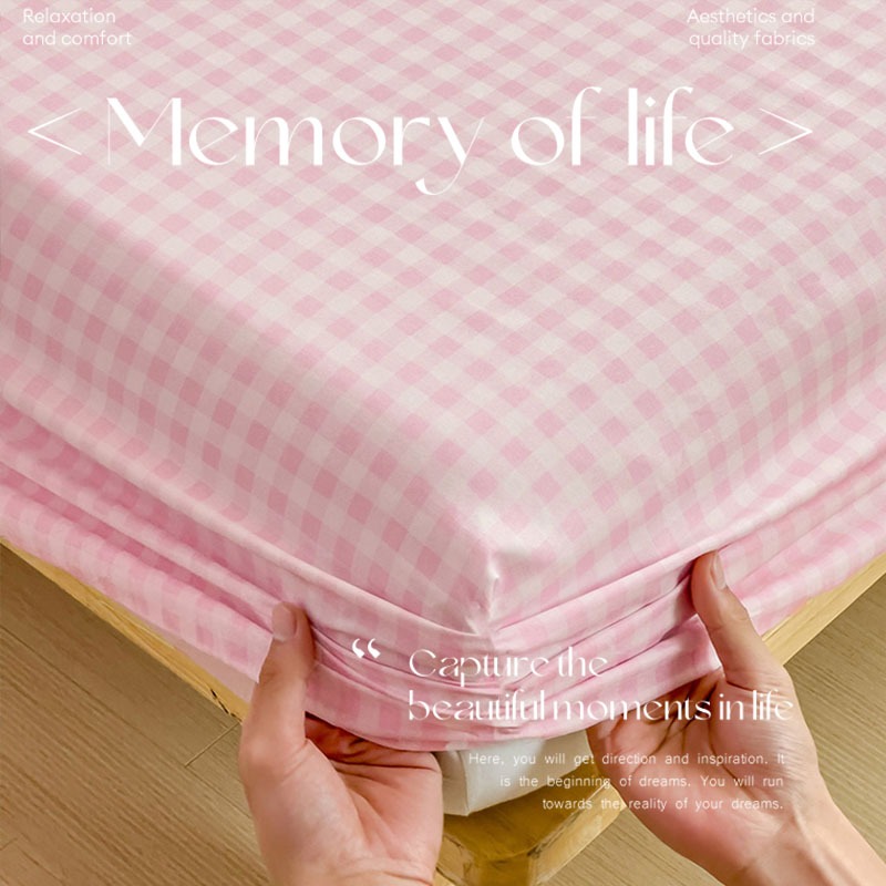 ผ้าปูที่นอน ผ้าปู queen 6ฟุต/5ฟุต/3.5ฟุต ลายตาราง bedsheet 10นิ้ว ผ้าปูรัดมุม ลายสก๊อต single