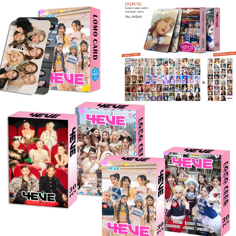 การ์ด 4EVE Photocard Jorin Mind Taaom Hannah 4EVE การ์ด Lomo Fai Punch Aheye การ์ด Idol ของสะสมของขวัญ