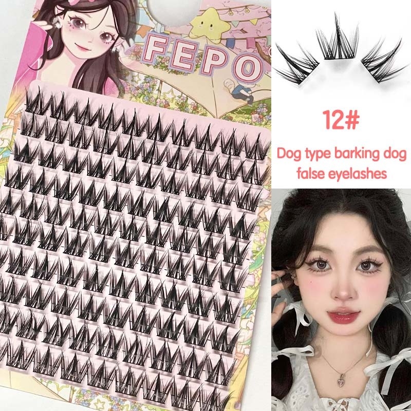 Fepo อุปกรณ์แยกเส้นใยธรรมชาติขนตาเทียมสามารถใช้ซ้ําได้ 10-13mm