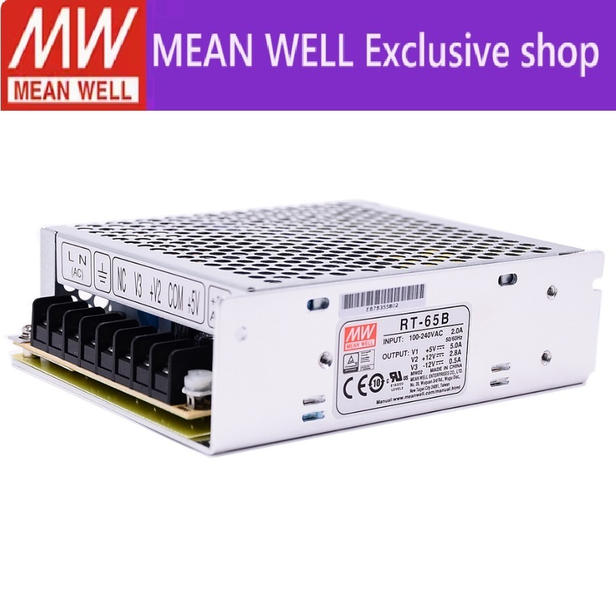 MEAN WELL RT-65A RT-65B RT-65C RT-65D 65WTriple เอาต์พุต Switching Power Supply RT-65 series
