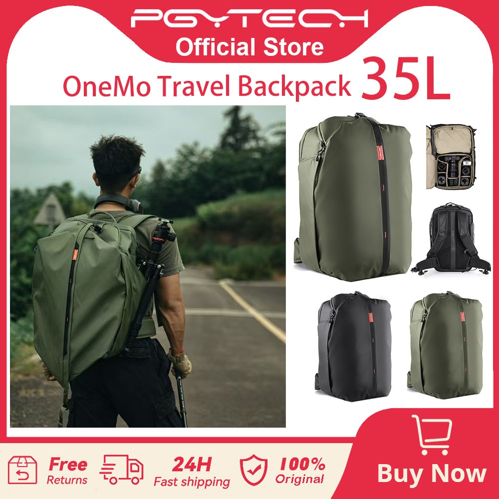 ร้านค้าอย่างเป็นทางการPGYTECH Onemo Travel Backpack กล้อง Mirrorless SLR Wtorage Liner กระเป๋าไหล่ถ่ายภาพเลนส์สําหรับ Fuji Canon/Sony เคสป้องกัน