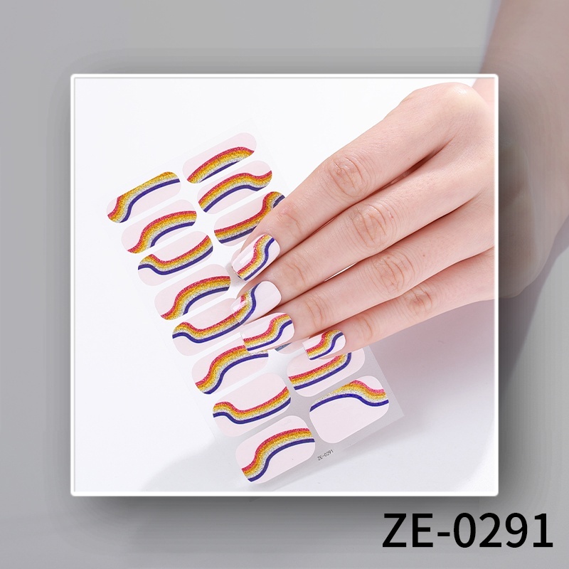 [ใหม่]ZE Series สติ๊กเกอร์ติดเล็บ สติ๊กเกอร์ติดเล็บระดับไฮเอนด์ กันน้ํา เพ้นท์เล็บติดทนนาน การ์ตูนเสือดาวพิมพ์ สติ๊กเกอร์ติดเล็บลายจุด กึ่งโปร่งใส Jelly สี DIY สติ๊กเกอร์ติดเล็บ