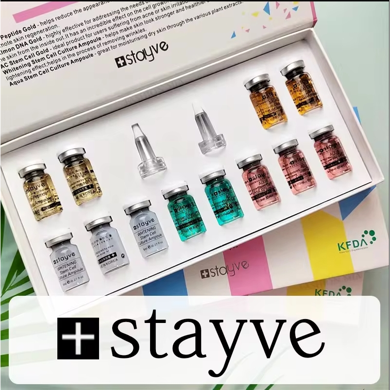 Korea Original Stayve BB Cream Glow Beginner Starter Kit Niacinamide/Peptide Face Skin Care Serum Essence
