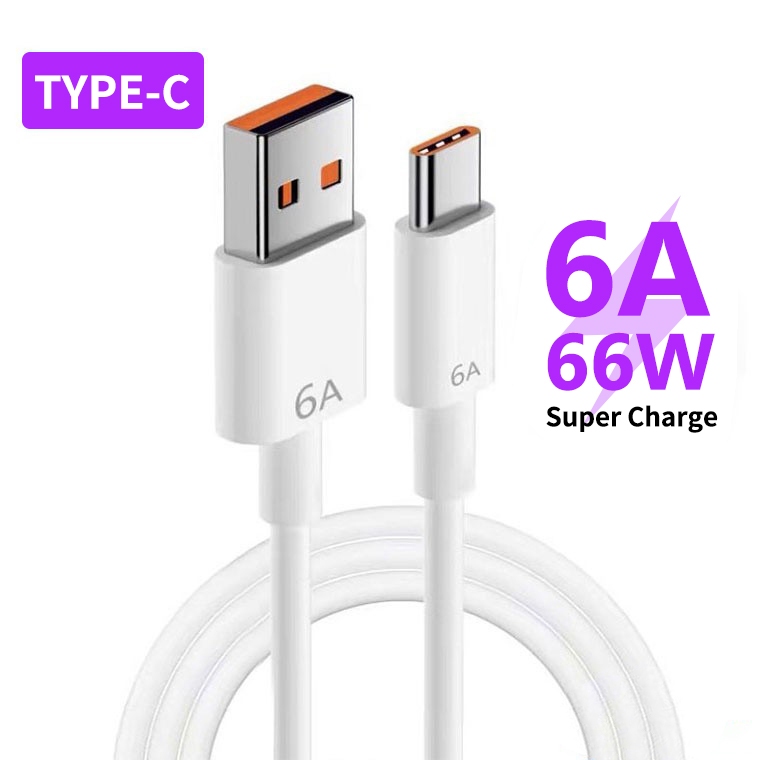 Huawei 6A Type-C 66W สายชาร์จ สําหรับ Mate30/40 Pro P20 P30 P40 Pro Nova 8 Se Honor 30