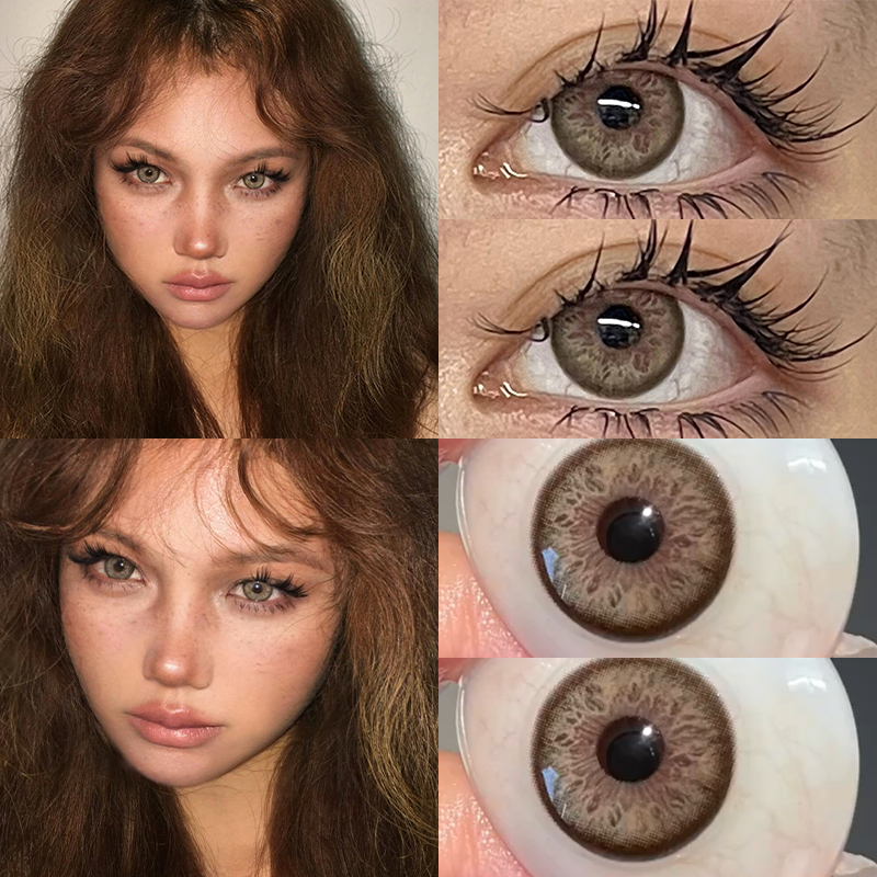 Yimeixi 2 ชิ้นคอนแทคเลนส์เกรด Iris series 14.5 มม./14.0 มม.เครื่องสําอางตา Soft Hydrogel คอนแทคเลนส์