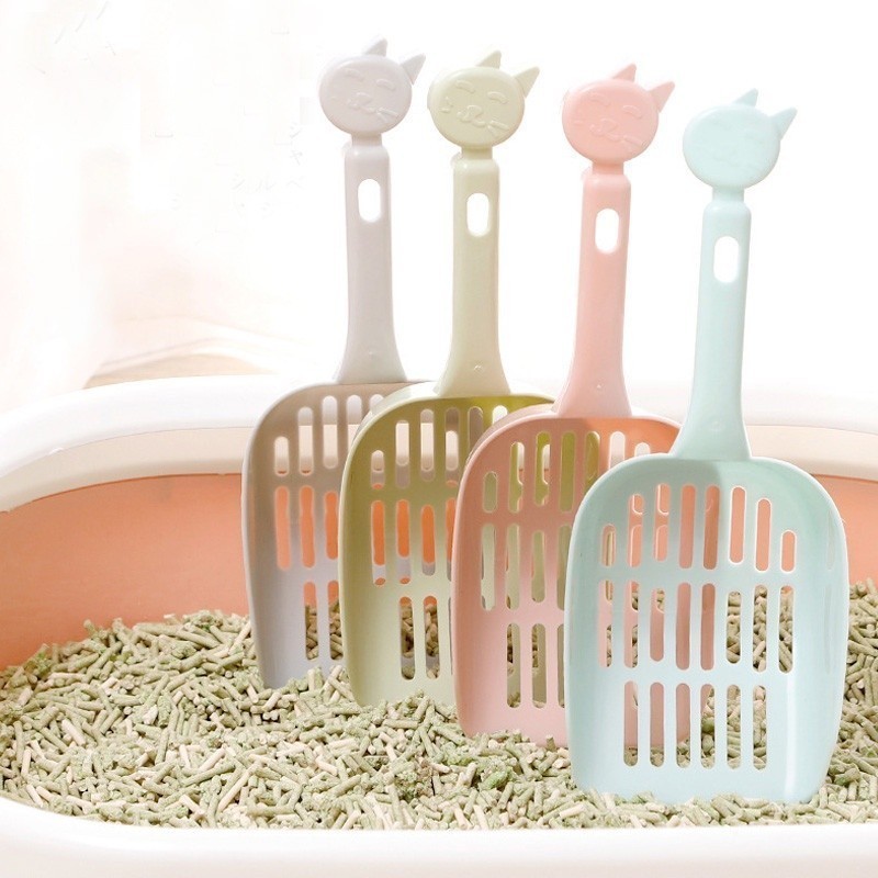 FOLOPETS พลั่วทำความสะอาดแมว พลั่วขยะทราย พลั่วขยะแมว