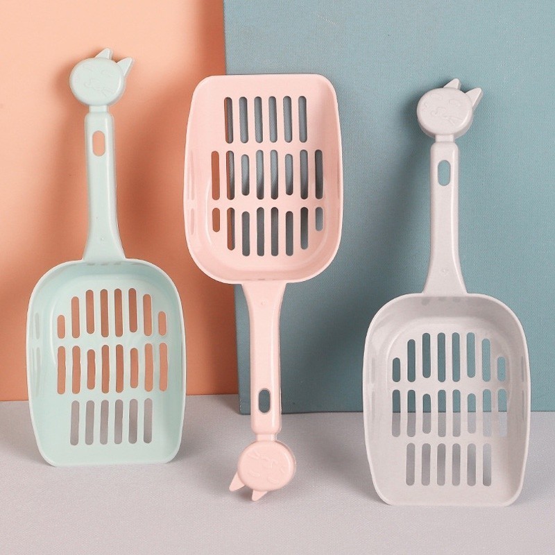 FOLOPETS พลั่วทำความสะอาดแมว พลั่วขยะทราย พลั่วขยะแมว