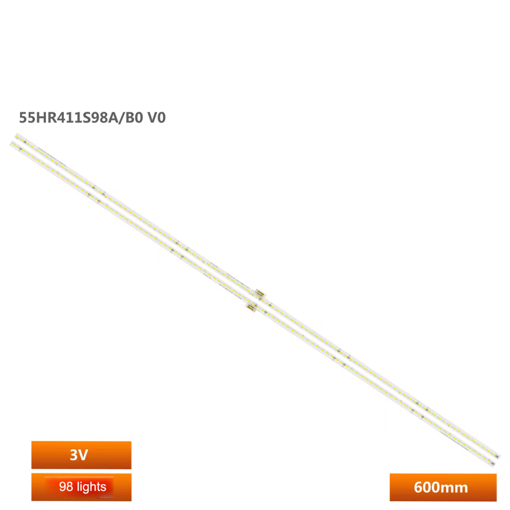 2 ชิ้น/เซ็ต led backlight strip สําหรับ TCL 55C6US strip light 4014 L/R 55HR411S98A0 V0 55HR411S98B0