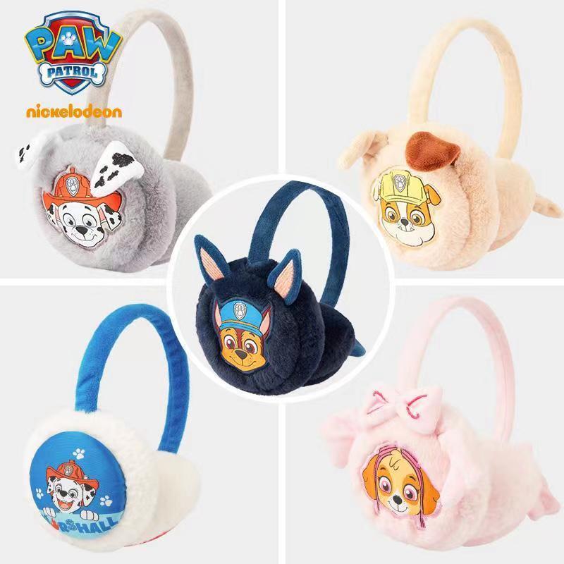 Paw Patrol ที่ปิดหูกันหนาว ผ้ากํามะหยี่ขนนิ่ม ให้ความอบอุ่น แฟชั่นฤดูหนาว สําหรับเด็กผู้หญิง อายุ 3-6 ปี