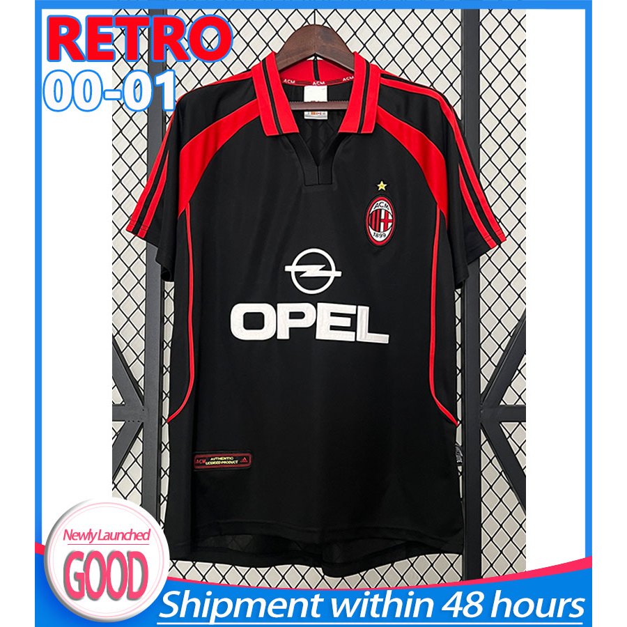 เสื้อฟุตบอลย้อนยุค 00/01AC Milan Third ปรับแต่งได้