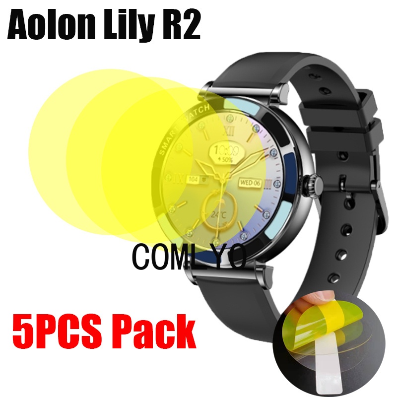 สําหรับ Aolon Lily R2 R3 / Lyra B สมาร์ทนาฬิกาป้องกันหน้าจอฟิล์มนุ่มฝาครอบบางพิเศษ HD TPU ป้องกันรอย