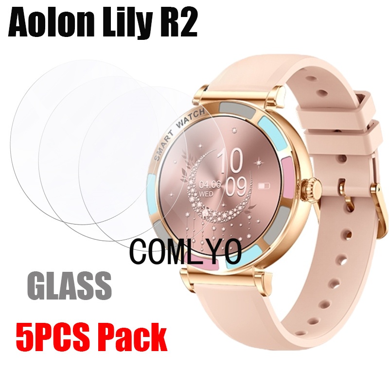 สําหรับ Aolon Lily R2 สมาร์ทวอทช์กระจกนิรภัยป้องกันหน้าจอ 9H 2.5D ฟิล์ม