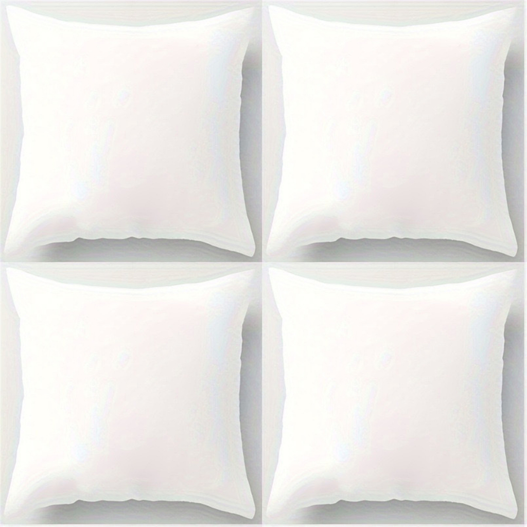สีขาว หมอนอิงเปล่าปกปิดผ้าฝ้าย 7070.6060.5050.4545.4040.ปลอกหมอนสีทึบสําหรับโซฟา.ปลอกหมอนข้างหนาขึ้นเตียงที่เหมาะกับผิว