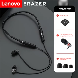 Lenovo หูฟัง Erazer XE05 Max หูฟังแม่เหล็กหูฟังกีฬาแบบคล้องคอบลูทูธ 5.4 IPX5 กันน้ําพร้อมไมโครโฟนเอียร์บัด