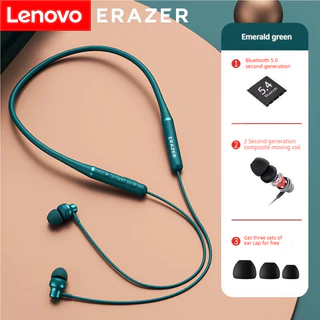 Lenovo หูฟัง Erazer XE05 Max หูฟังแม่เหล็กหูฟังกีฬาแบบคล้องคอบลูทูธ 5.4 IPX5 กันน้ําพร้อมไมโครโฟนเอียร์บัด