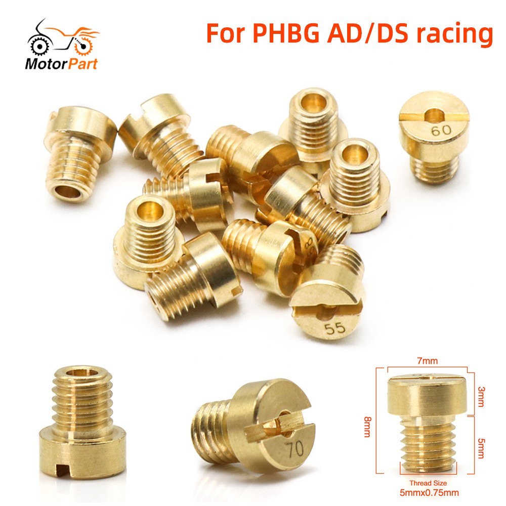 10/12 ชิ้น/เซ็ต Motocycle คาร์บูเรเตอร์หลัก Jets สําหรับ PHBG PHBL SHA CARB