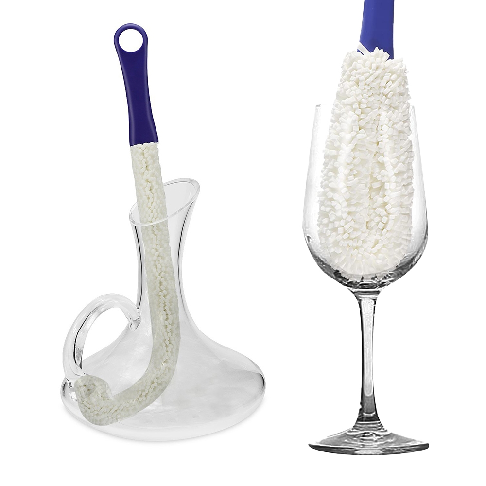 ขวดเหล้าไวน์ทําความสะอาดแปรงขัดพื้นยาวเหมาะสําหรับกาแฟไวน์ กุณโฑ แก้ว ถ้วย แก้ว