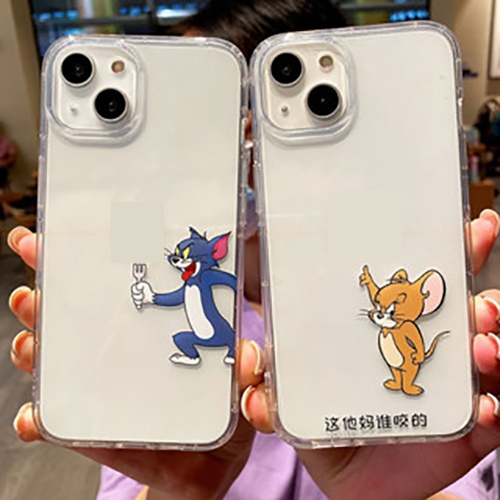 เคสโทรศัพท์แบบใส Tom and Jerry All Inclusive iPhone Phone Drop Protection Case