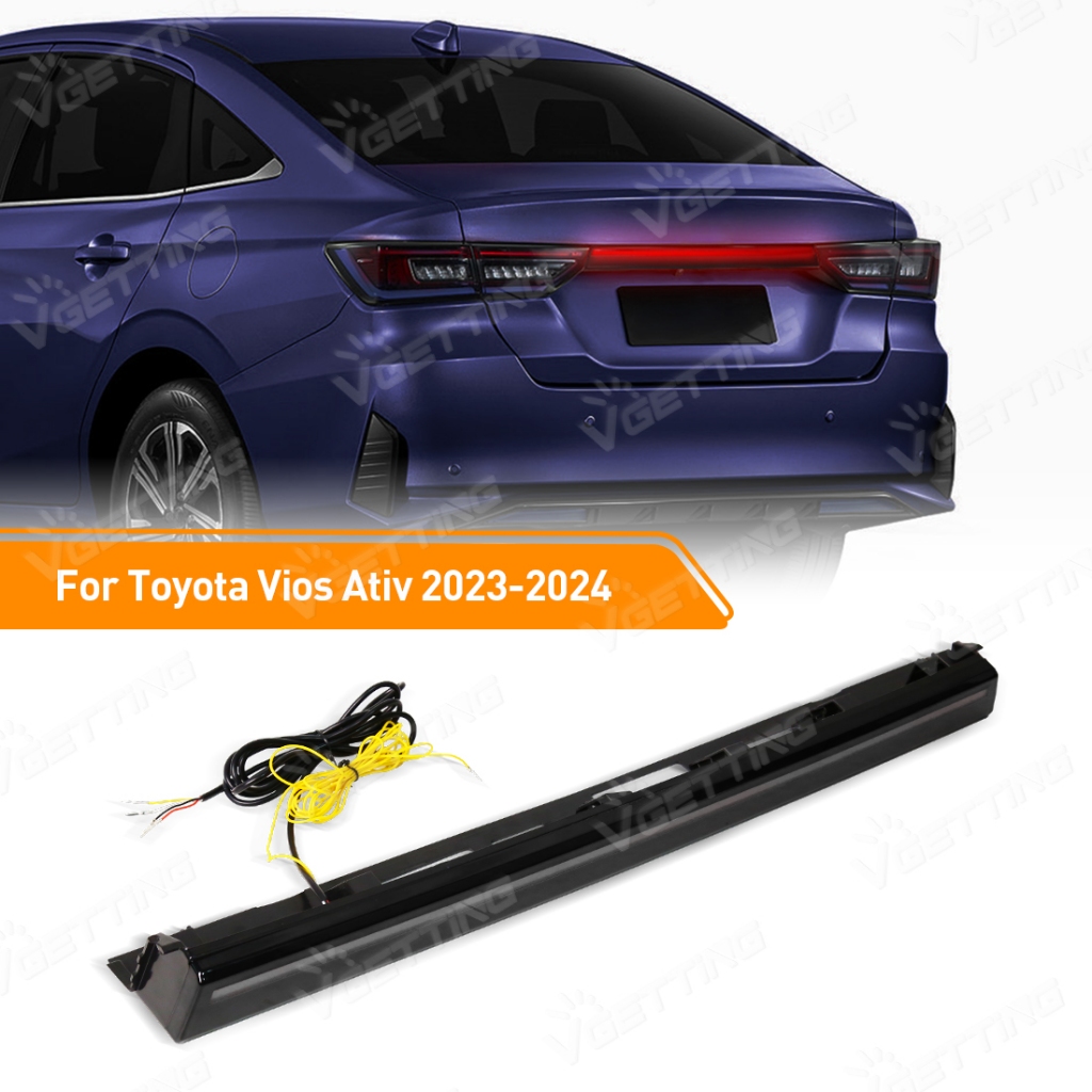 ไฟท้าย LED แบบไดนามิก สําหรับ Toyota Yaris Vios Ativ 2022-2024 เบรคกระพริบ 12V