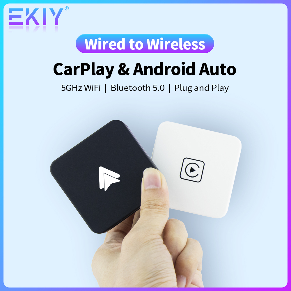 AndroidAuto กล่องไร้สาย Carplay ใหม่ปี 2024 แปลง CarPlay แบบมีสายให้เป็น CarPlay ไร้สาย เหมาะสำหรับโทรศัพท์ Android และโทรศัพท์ iPhone