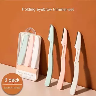 เครื่องโกนขนคิ้วแบบพกพามีดโกน / เครื่องโกนหนวด Trimmer เครื่องหนวดกำจัดขน / หนวดแบบพับได้ Shaper Shaping สำหรับผู้หญิงทั้งร่างกายมือความงาม