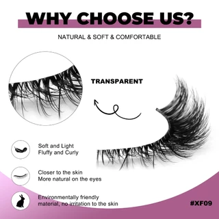 7 คู่ Cat Eye ขนตา Soft Wispy ขนตานํามาใช้ใหม่สําหรับ Christmas & Parties เหมาะสําหรับเวทีแต่งหน้า