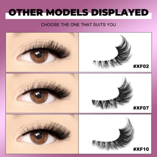 7 คู่ Cat Eye ขนตา Soft Wispy ขนตานํามาใช้ใหม่สําหรับ Christmas & Parties เหมาะสําหรับเวทีแต่งหน้า