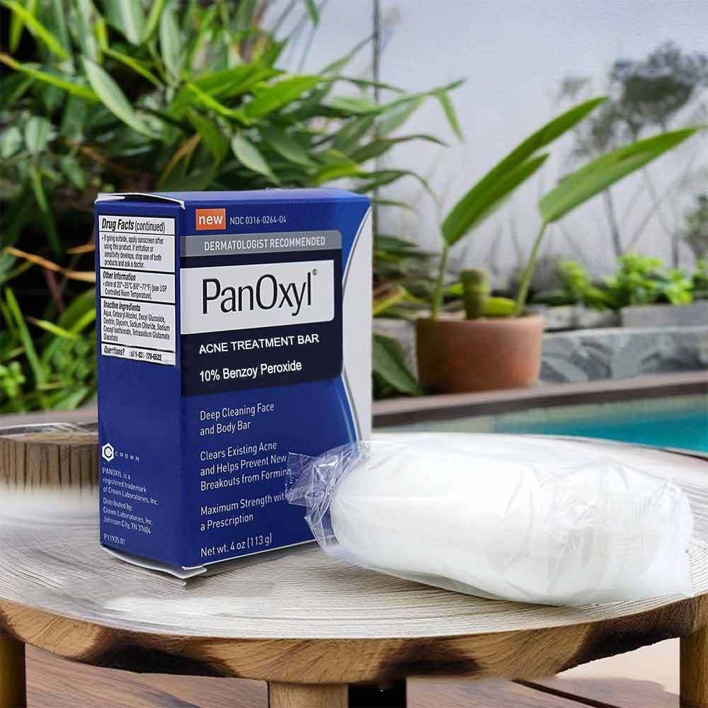 10% Benzoyl peroxide สบู่ป้องกันสิวแข็ง BPO Bansay Face and Body Deep Cleanser