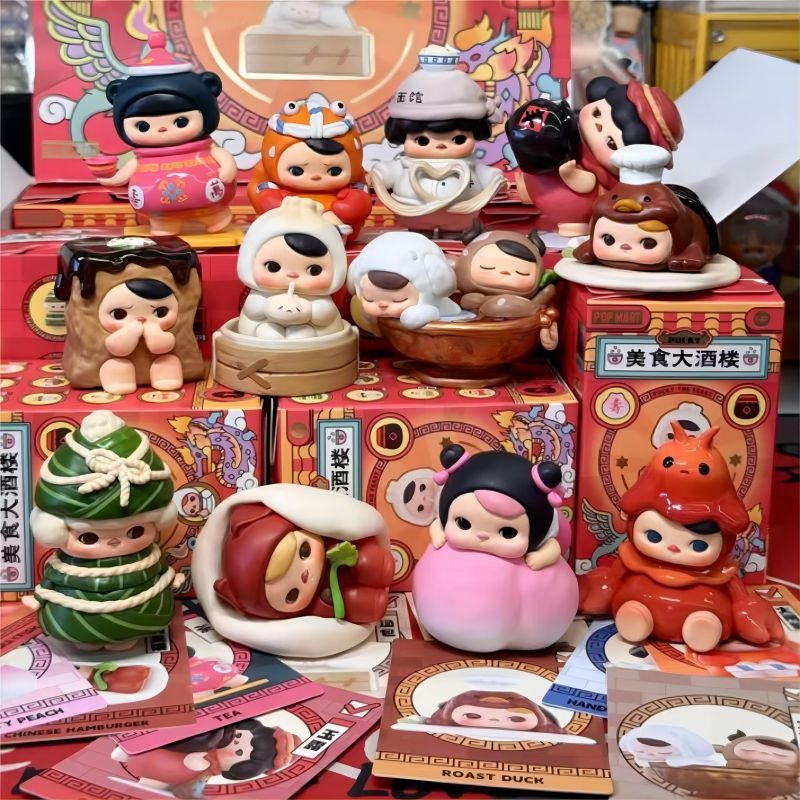 พร้อมส่ง ของแท้ POPMART PUCKY Gourmet Restaurant Series Blind Box สําหรับเป็นของขวัญวันเกิด