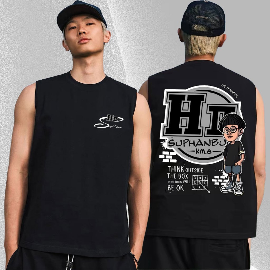 ผ้าฝ้าย 100% เสื้อเฮงสุพรรณ H2Suphanburi T-shirtผ้าฝ้าย 100%ใส่ขับรถ ออกทริป เล่นกีฬาได้ ลายสวยผ้าดี ตรงปกที่สุด ลิขสิทธิ์ดั้งเดิม