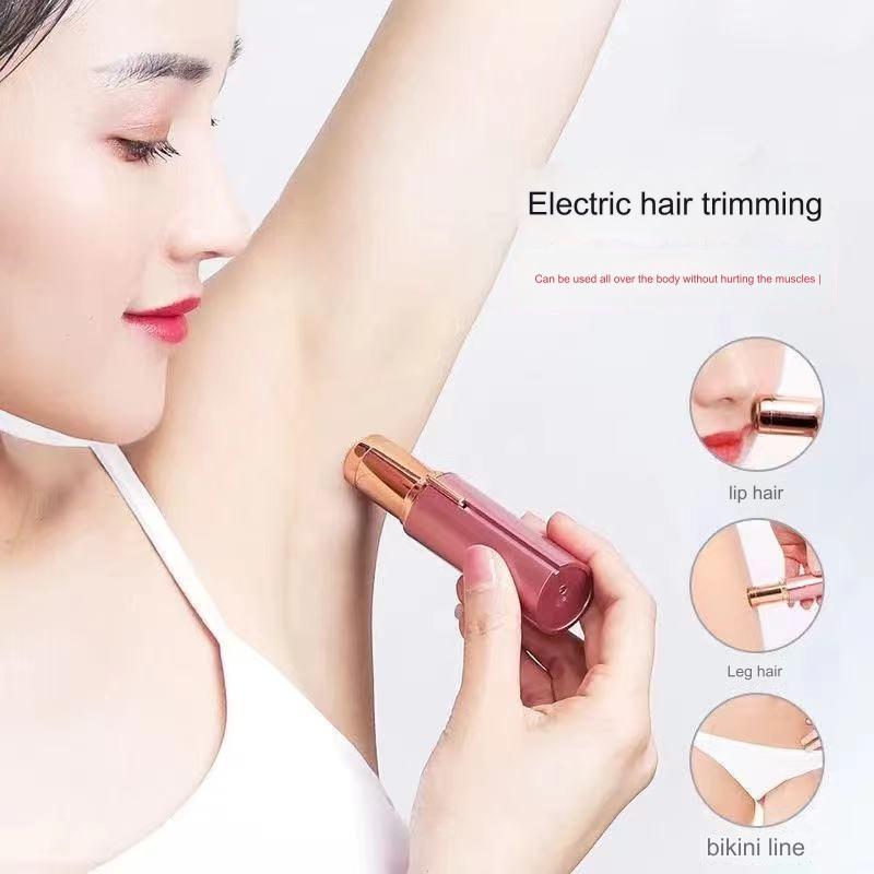 เครื่องโกนหนวดลิปสติกไฟฟ้าผู้หญิงเครื่องกําจัดขนไม่เจ็บปวดกําจัดขนรักแร้ผม น้ํายาล้าง มินิลิปสติกเครื่องโกนหนวดไฟฟ้าสําหรับผู้หญิงส่วนส่วนตัวบิกินี่เครื่อง