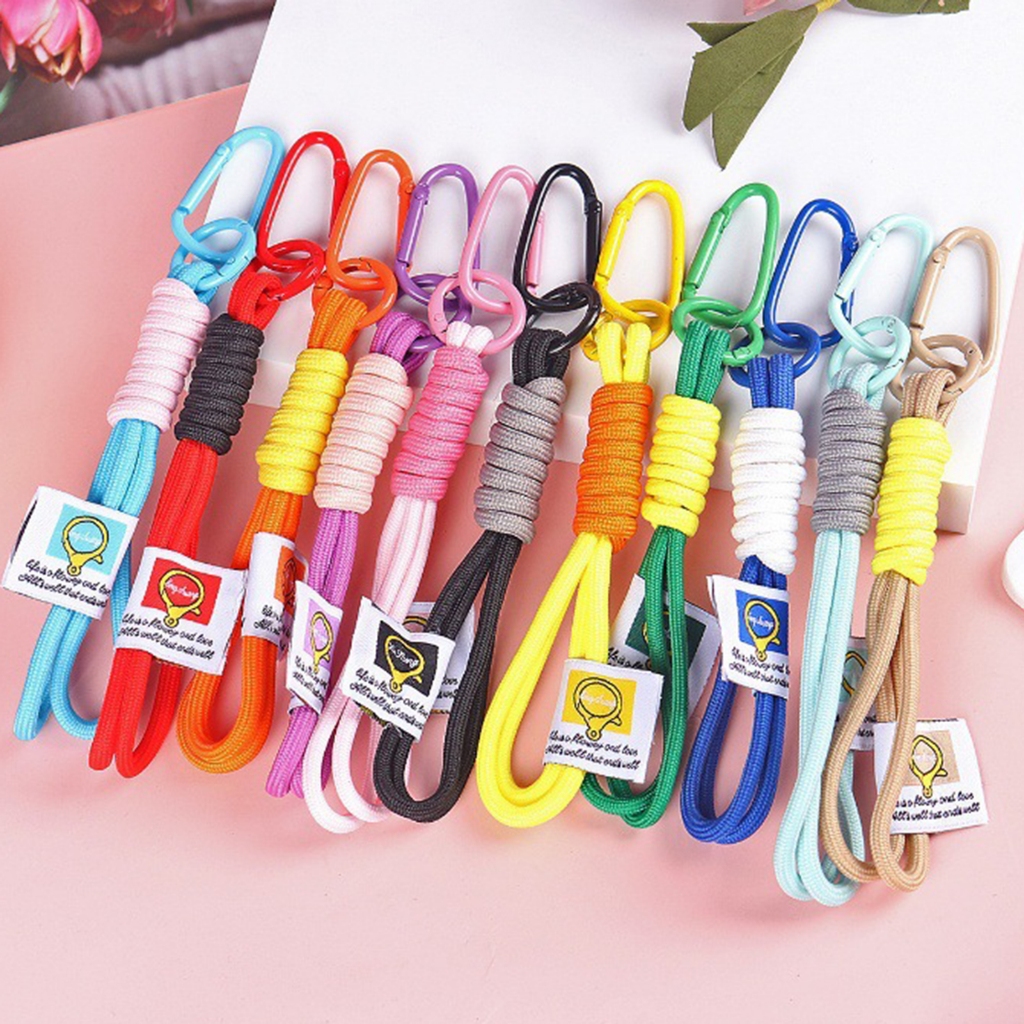 (จัดส่ง 24 ชั่วโมง) พวงกุญแจเชือกถักสีรุ้ง พวงกุญแจเชือกเครื่องมือมัลติฟังก์ชั่น เหมาะสําหรับกุญแจกระเป๋า ตกแต่งภายในรถยนต์