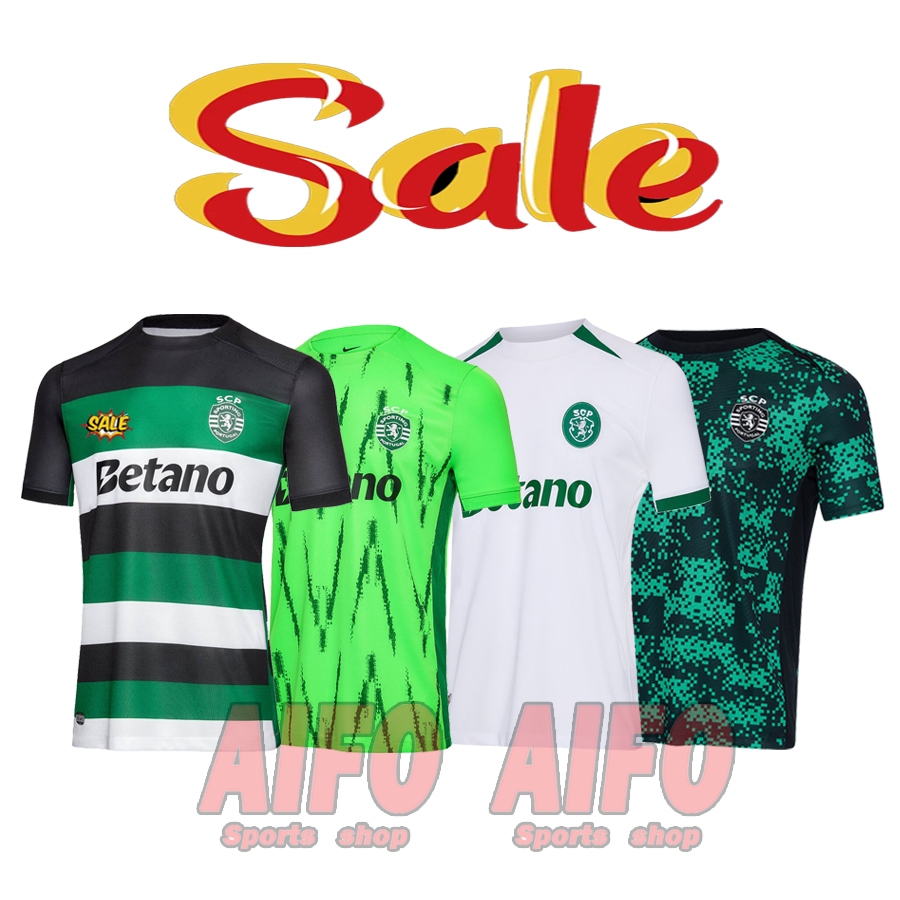 คุณภาพสูง Sportin.g cp Home Away Jersey 24/25 ฟุตบอลฟุตบอลฟุตบอลฟุตบอลเสื ้ อฟุตบอลผู ้ ชายกีฬาเสื ้ อยืด S-4XL แฟนรุ ่ น
