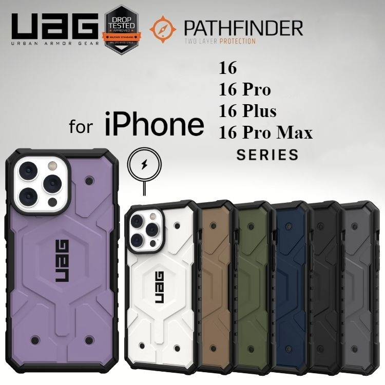 Uag Pathfinder พร้อมเคสแม่เหล็กสําหรับ iPhone 16 Pro Max 15 Plus 14 Promax 16plus 15plus 16pro 15pro 14pro เคสโทรศัพท์กันกระแทกฝาหลัง