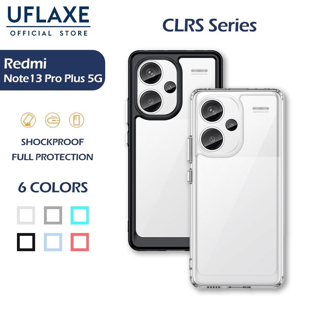 UFLAXE CLRS เคสสำหรับ Xiaomi Redmi Note 13 Pro Plus - เคสโทรศัพท์ใส เคสแข็งกันกระแทก