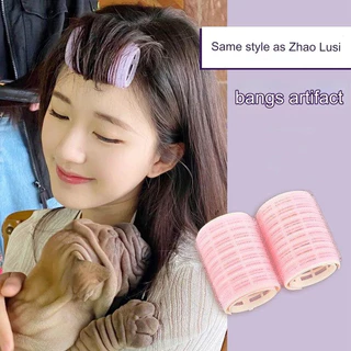 ลูกกลิ้งม้วนผม เครื่องม้วนผม Lazy Curler Hair Roller แกนแบบไม่ใช้ความร้อนที่คาดเครื่องมือจัดแต่งทรงยึดเครื่องม้วนผมลูกกลิ้งไนลอนสีชมพู