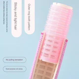 ลูกกลิ้งม้วนผม เครื่องม้วนผม Lazy Curler Hair Roller แกนแบบไม่ใช้ความร้อนที่คาดเครื่องมือจัดแต่งทรงยึดเครื่องม้วนผมลูกกลิ้งไนลอนสีชมพู